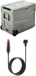 EUHOMY 12 Volt 58QT Fridge, Freezer Bundle with 11.6FT 12V DC Power Cord for Car Refrigerator Portable Electric Cooler