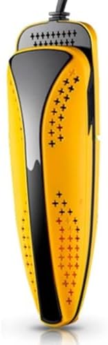 Adjustable Electric Shoe Dryer - Fast Drying Portable Boot Dryer for Shoes, Gloves, Socks & Ski Boots (Yellow, EU Plug) - Dual Heating & Odor Eliminator, Ideal for Winter Gear