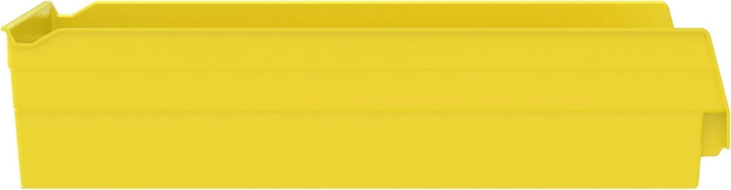 Akro-Mils 30178 Plastic Shelf Bins, Heavy Duty Storage Bins for Garage, Closet, and Drawer Organization, 18-Inch x 11-Inch x 4-Inch, Yellow, 12-Pack