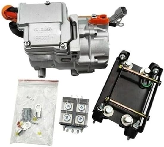 Universal 14CC 12V Electric AC Compressor - Air Conditioning Pump for Camping, Cars, Trucks, Buses & Boats - Portable Cooling System