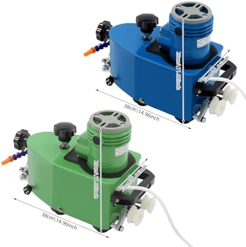 850W Glass Edge Grinding Machine - Portable Electric Polisher for Beveling & Shaping Glass/Stone/Ceramic (3-20mm Thick), 8000RPM, 110V with Cooling Vents & Wheels (Green)