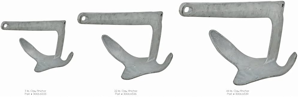 Extreme Max 3006.6539 BoatTector Galvanized Claw Anchor - 44 lbs.