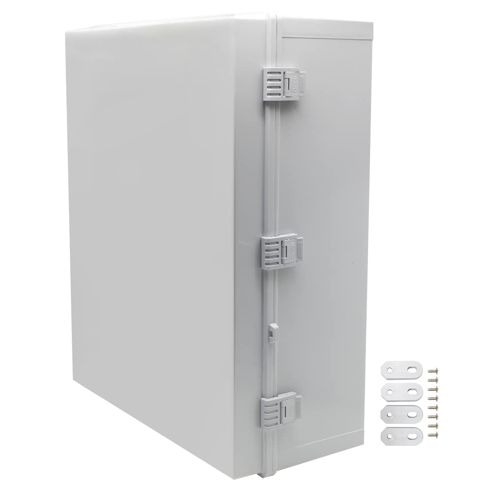 Big Size 23.62'x19.68'x8.66' IP67 Waterproof Enclosure Electrical Junction Box, Grey Shell ABS Outdoor Box With Covers (600x500x220mm)
