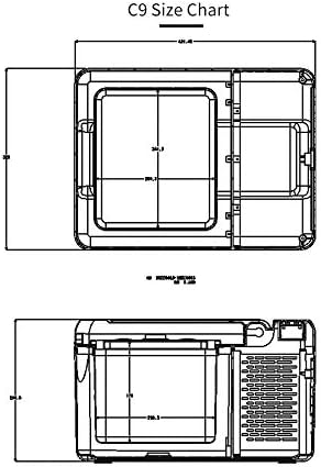 9L Portable Compressor Car Fridge Cooler 12V 24V Volt AC110-220V Car Freezer with APP Control Car Home Using Refrigerator