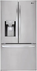 LG 36 Inch Smart French Door Refrigerator with 28 cu.ft. Capacity, WiFi Enabled, ThinQ Technology, Slim SpacePlus® Ice System, PrintProof™ Stainless Steel