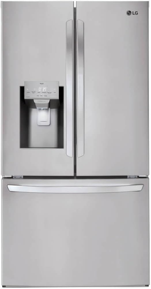 LG 36 Inch Smart French Door Refrigerator with 28 cu.ft. Capacity, WiFi Enabled, ThinQ Technology, Slim SpacePlus® Ice System, PrintProof™ Stainless Steel