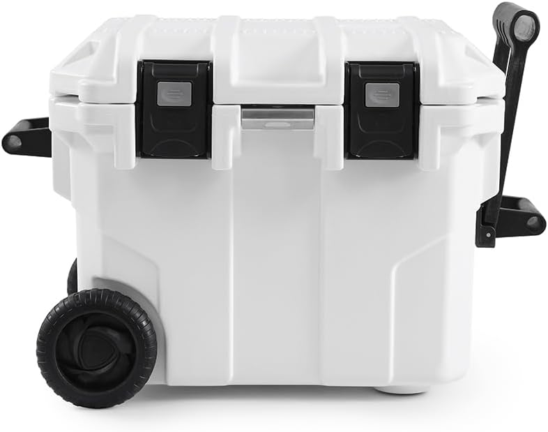 BluBox Hard Cooler Box, Heavy-Duty for Extended Outdoor Use, Camping, Fishing, White