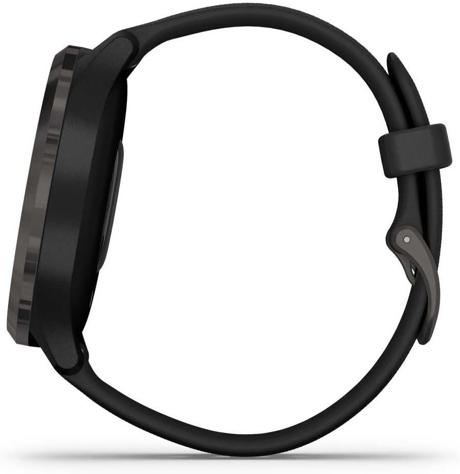 Garmin vivomove 3, Hybrid Smartwatch with Real Watch Hands and Hidden Touchscreen Display, Black
