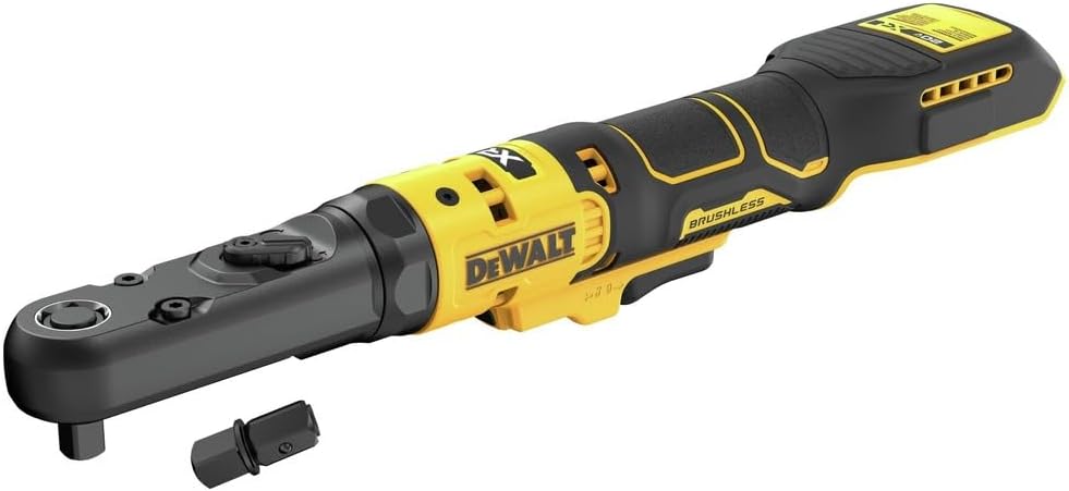 DEWALT 20V MAX XR Cordless Ratchet, 3/8' and 1/2' Sealed Head Ratchet, Bare Tool Only (DCF510B)