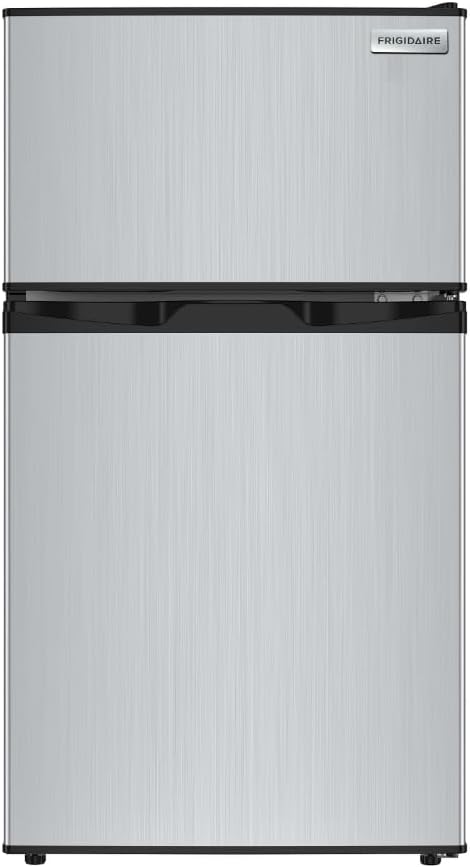 Frigidaire 3.2 Cu Ft Double Door Top Freezer Refrigerator, Stainless