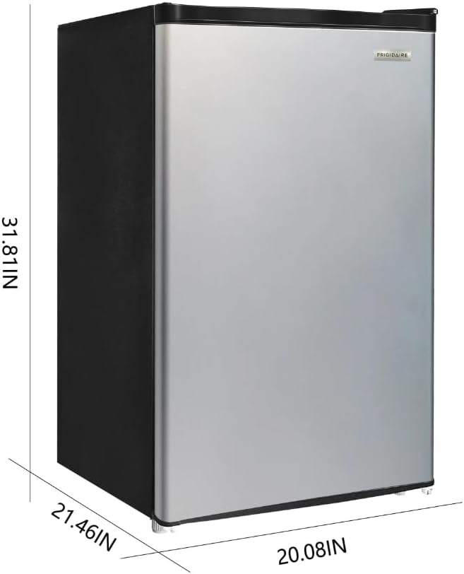 Frigidaire Compact Fridge, 4.5 Cubic Feet, Stainless Steel