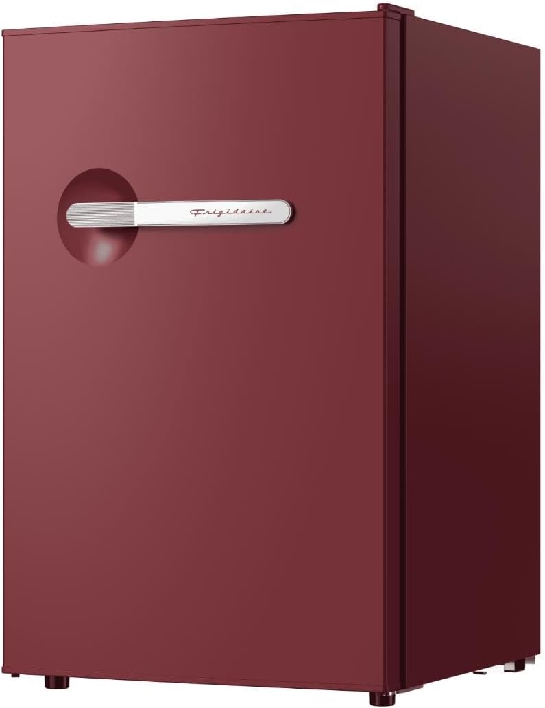 Frigidaire, 4.5 Cu. Ft. Retro Series Compact Refrigerator, Built-In Side Bottle Opener, Red