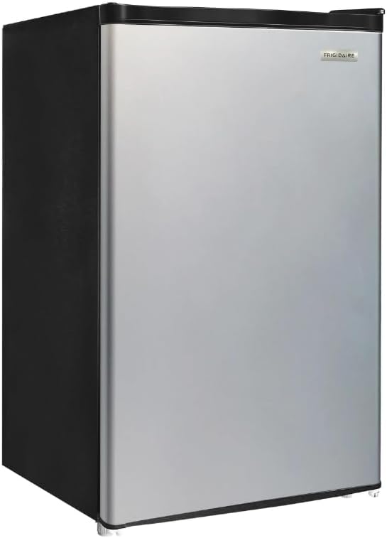 Frigidaire Compact Fridge, 4.5 Cubic Feet, Stainless Steel