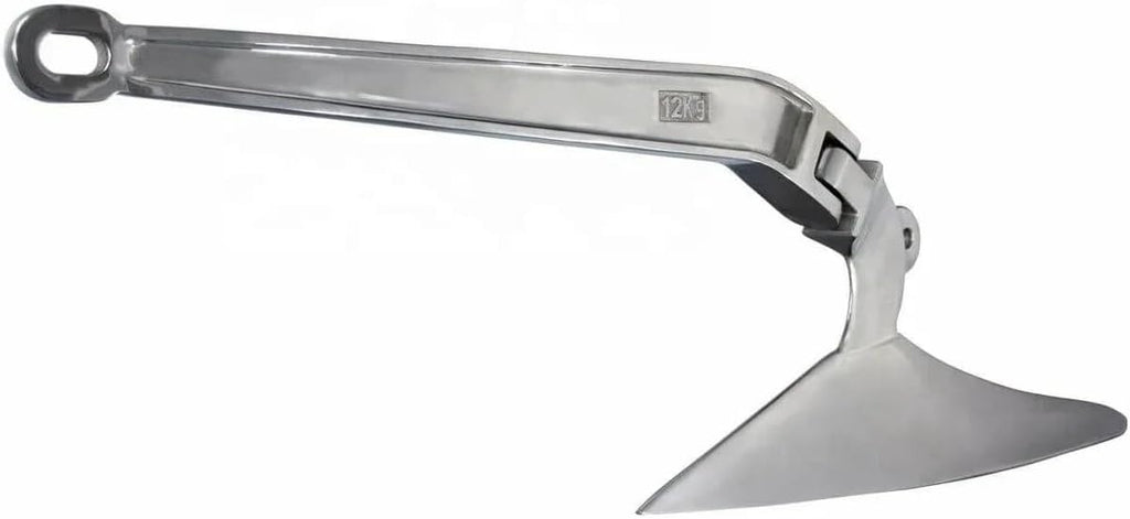 Folding Anchor, Boat Anchor 5kg 316 Stainless Steel Non-Hinged Plow,for Small Boats Canoe Paddle Boards