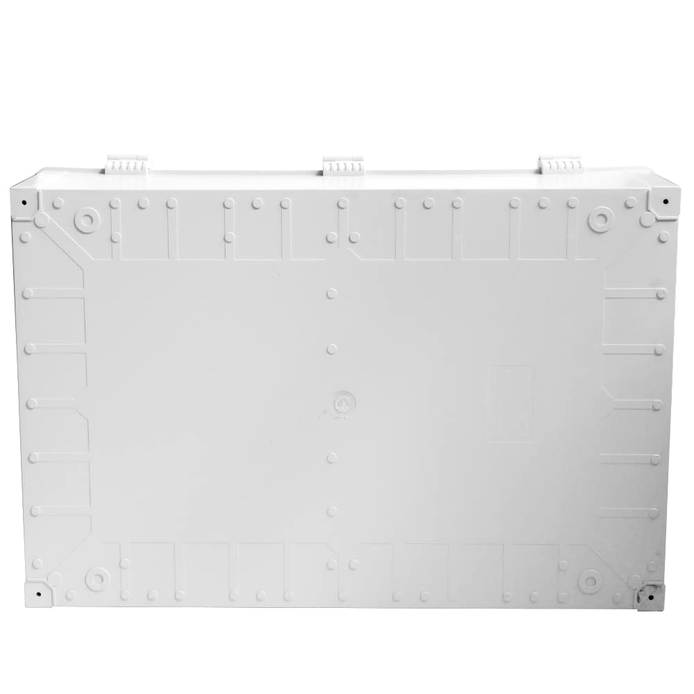Large Electrical Junction Boxes Hinged Outdoor ABS Plastic Buckle Deep Wall Mount,Dustproof Waterproof IP67 Universal Durable Electrical Big Enclosure with Lock (23.62'x15.75'x8.66')