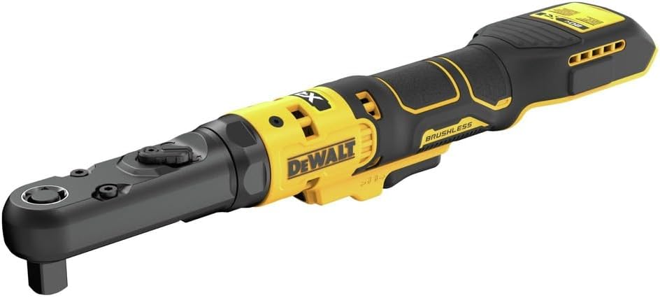 DEWALT 20V MAX XR Cordless Ratchet, 3/8' and 1/2' Sealed Head Ratchet, Bare Tool Only (DCF510B)