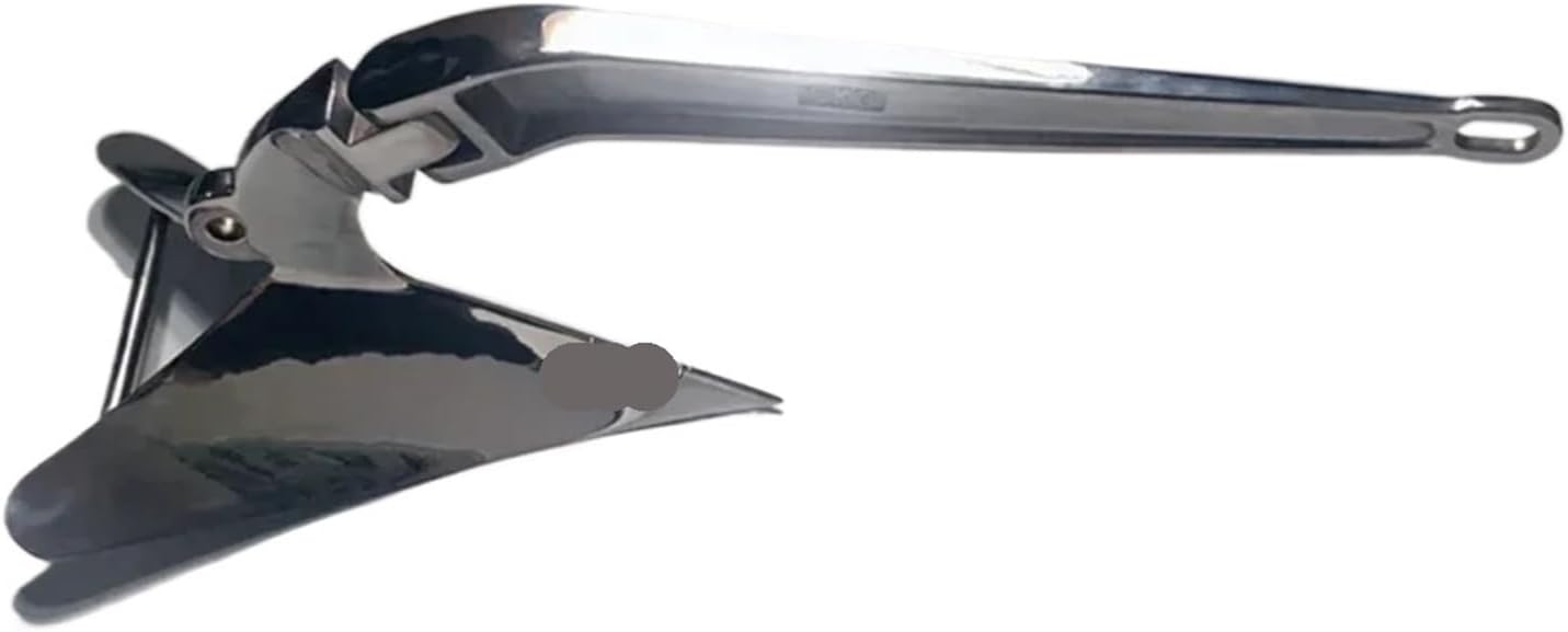 Folding Anchor, Boat Accessories Anchor Mirror Polished Stainless Steel 316 Plough,for Small Boats Canoe Paddle Boards