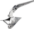 Folding Anchor, Boat Accessories Anchor Mirror Polished Stainless Steel 316 Plough,for Small Boats Canoe Paddle Boards