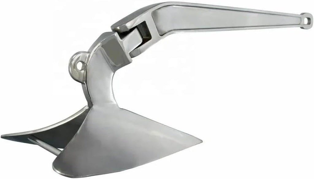 Folding Anchor, Boat Anchor 5kg 316 Stainless Steel Non-Hinged Plow,for Small Boats Canoe Paddle Boards