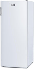 BLACK+DECKER 10 Cu. Ft. Upright Freezer, Stand Up Freezer with Mechanical Temperature Control, Freezer Upright with 3 Shelves and 4 Door Bins, Manual Defrost, R600a Refrigerant, BUF1000LW, White