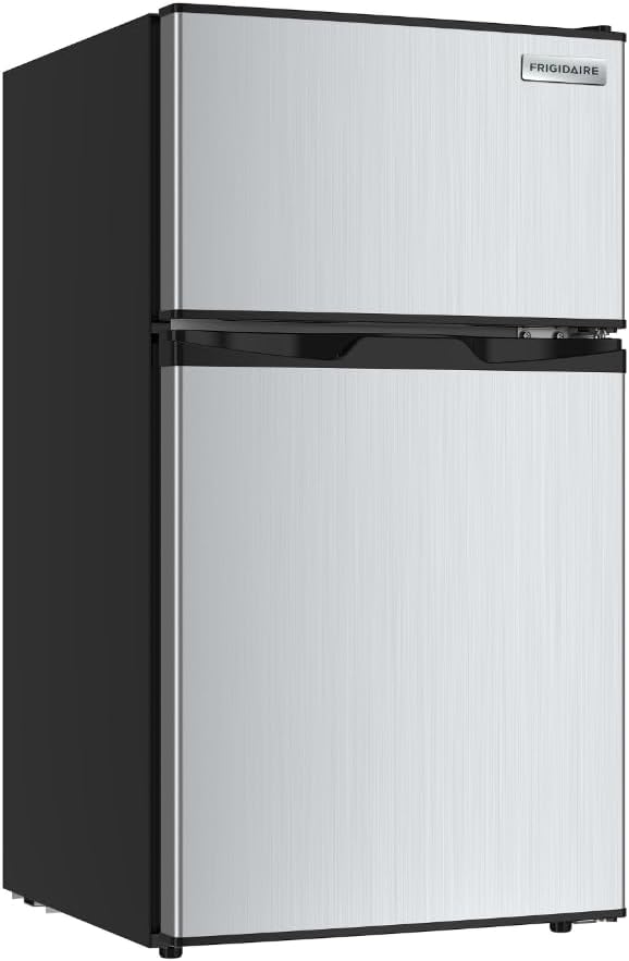 Frigidaire 3.2 Cu Ft Double Door Top Freezer Refrigerator, Stainless