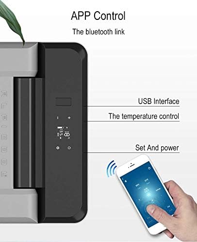 9L Portable Compressor Car Fridge Cooler 12V 24V Volt AC110-220V Car Freezer with APP Control Car Home Using Refrigerator