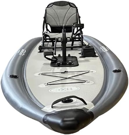 BKC SUP AIR 13-Foot Inflatable Stand Up Paddle Board w/Pedal Drive, Seat, Paddle