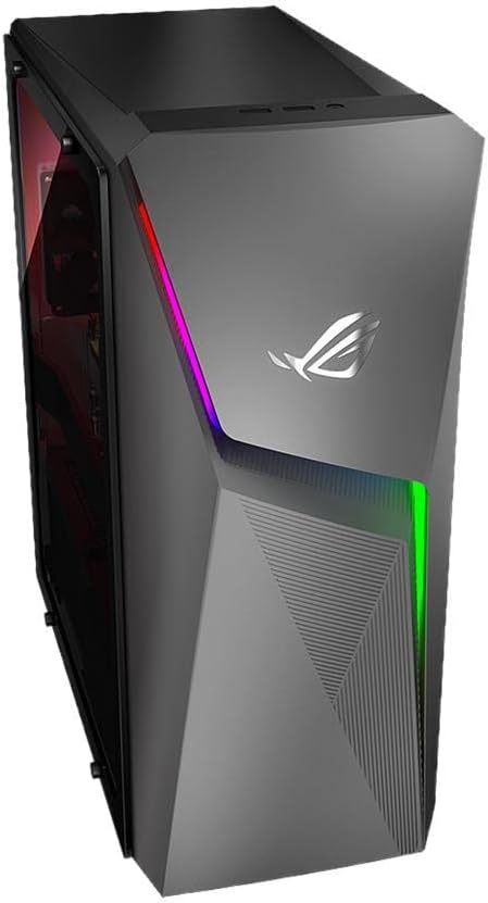 ASUS ROG Strix G10DK Gaming Desktop PC, AMD Ryzen 7 3700X, GeForce GTX 1660 Ti, 16GB DDR4 RAM, 512GB PCIe SSD, Wi-Fi 5, Windows 10 Home, G10DK-AB764