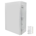 Large Electrical Junction Boxes Hinged Outdoor ABS Plastic Buckle Deep Wall Mount,Dustproof Waterproof IP67 Universal Durable Electrical Big Enclosure with Lock (23.62'x15.75'x8.66')