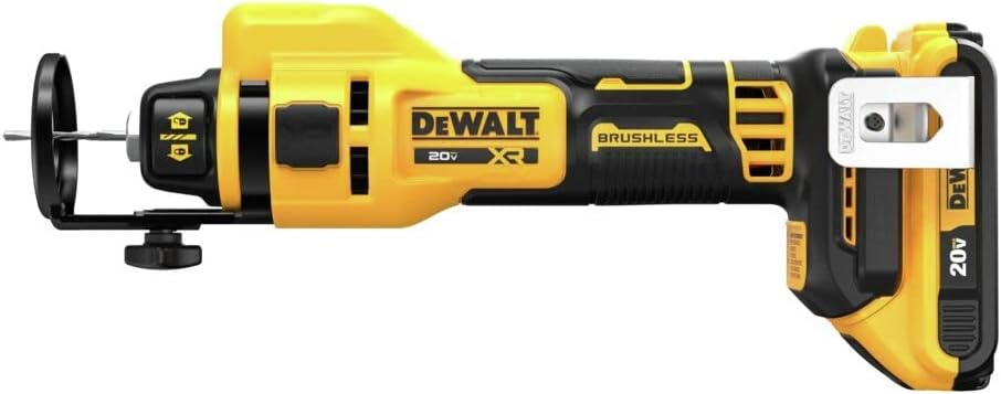 DEWALT 20V MAX Drywall Cutting Tool, Cut Out Tool, 2 Batteries and Charger Included (DCE555D2)