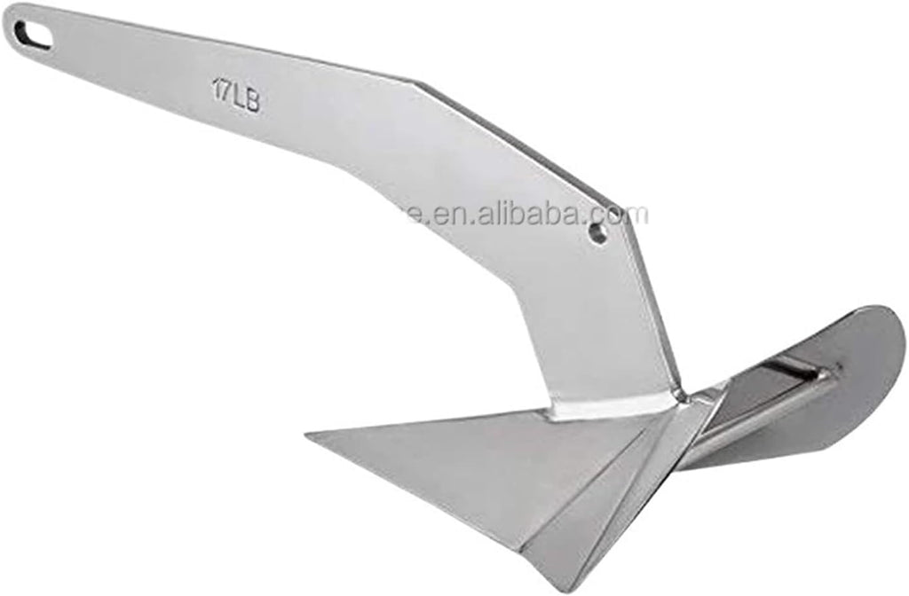 Folding Anchor, Boat Anchor High Polished Marine Accessories 316 Stainless Steel Hardware,for Small Boats Canoe Paddle Boards