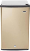 Whynter Upright Freezer with Lock, 2.1 Cu. Ft. Small Freezer Mini Freezer for Bedrooms, Dorms, Garages, Offices, CUF-210SSG, Rose Gold