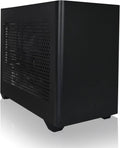 Q-Box Mini Series PC - AMD Ryzen 5 5600G Cezanne 6-Core 3.9 GHz with AMD Radeon Graphics Gaming Cooler 16 GB DDR4 1TB SSD Windows 10, Black