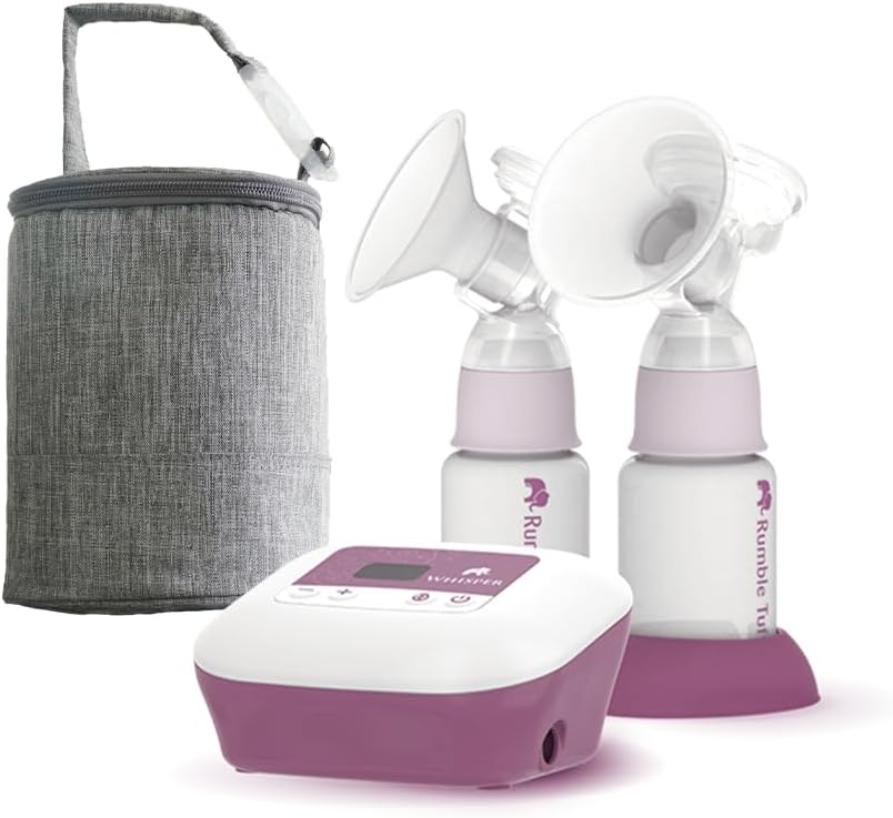Rumble Tuff Whisper Electric Breast Pump with Classic Collection Kits and Cooler Bag