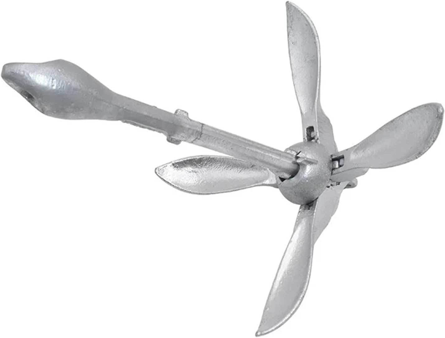Folding Anchor, 6KG Anchor Yacht Fittings Hot Dip Galvanized Hardware Marine Folding,for Small Boats Canoe Paddle Boards