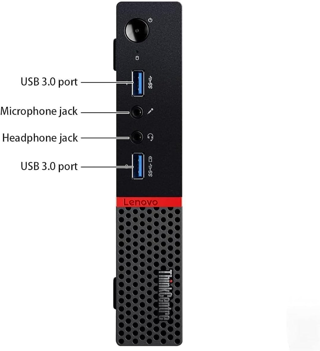 Lenovo ThinkCentre M700 Tiny Desktop Computer PC, Intel Quad Core i5-6500T 2.5GHz, 8G DDR4, 256G SSD, WiFi, Keyboard & Mouse, 2 DisplayPort, Windows 11 Pro (Renewed)