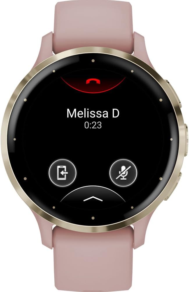 Garmin Venu 3S Fitness GPS Smartwatch Gold Bezel w/Rose Case (41mm) - Refurbished 010-N2785-03 Bundle with 2 YR CPS Enhanced Protection Pack
