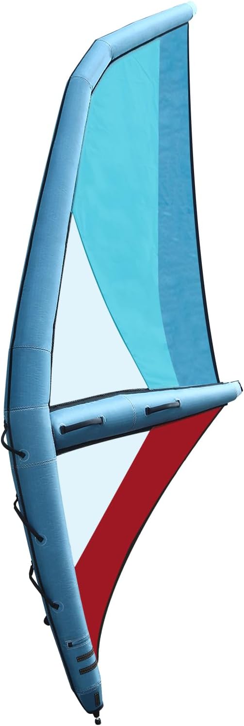 Professional Inflatable Sail, Oxford Cloth Windsurf Sail 45.21ft² Sail Area, 360° Base Rotation with Inflatable Pump for Paddle Board