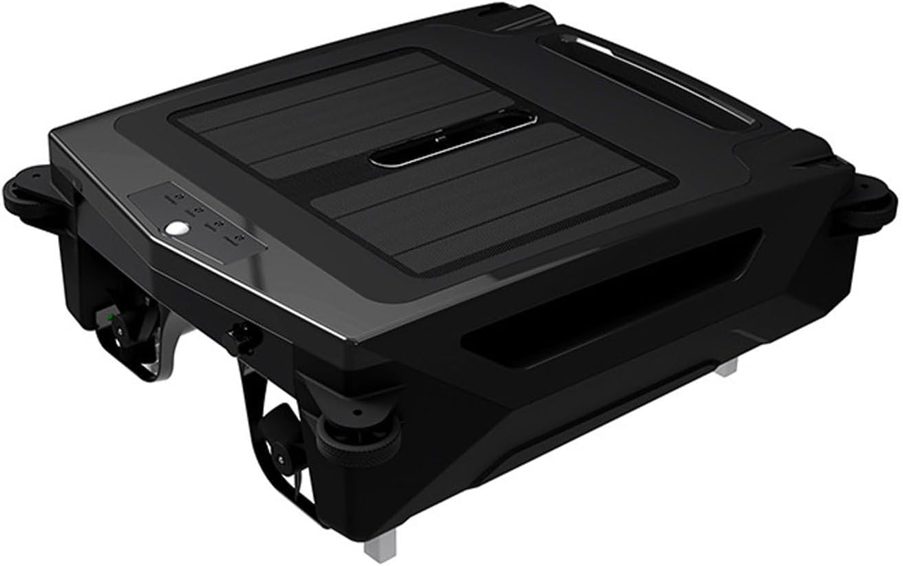 Automatic Solar Charging Pool Cleaning Robot with Automatic Obstacle Avoidance Function, with 2500mah Power Supply and Brushless Motor, Suitable for Swimming Pool Surface,Fully-Automatic
