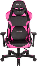 Clutch Chairz - Ergonomic Gaming Chair, Video Game Chairs, Office Chair, High Chair and Lumbar Pillow for Computer Desk - Crank Series – (Black/Pink).