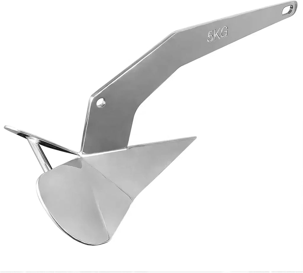 Folding Anchor, Custom Boat Anchors Stainless Steel Anchor Marine Grade Premium 316 5Kgs,for Small Boats Canoe Paddle Boards