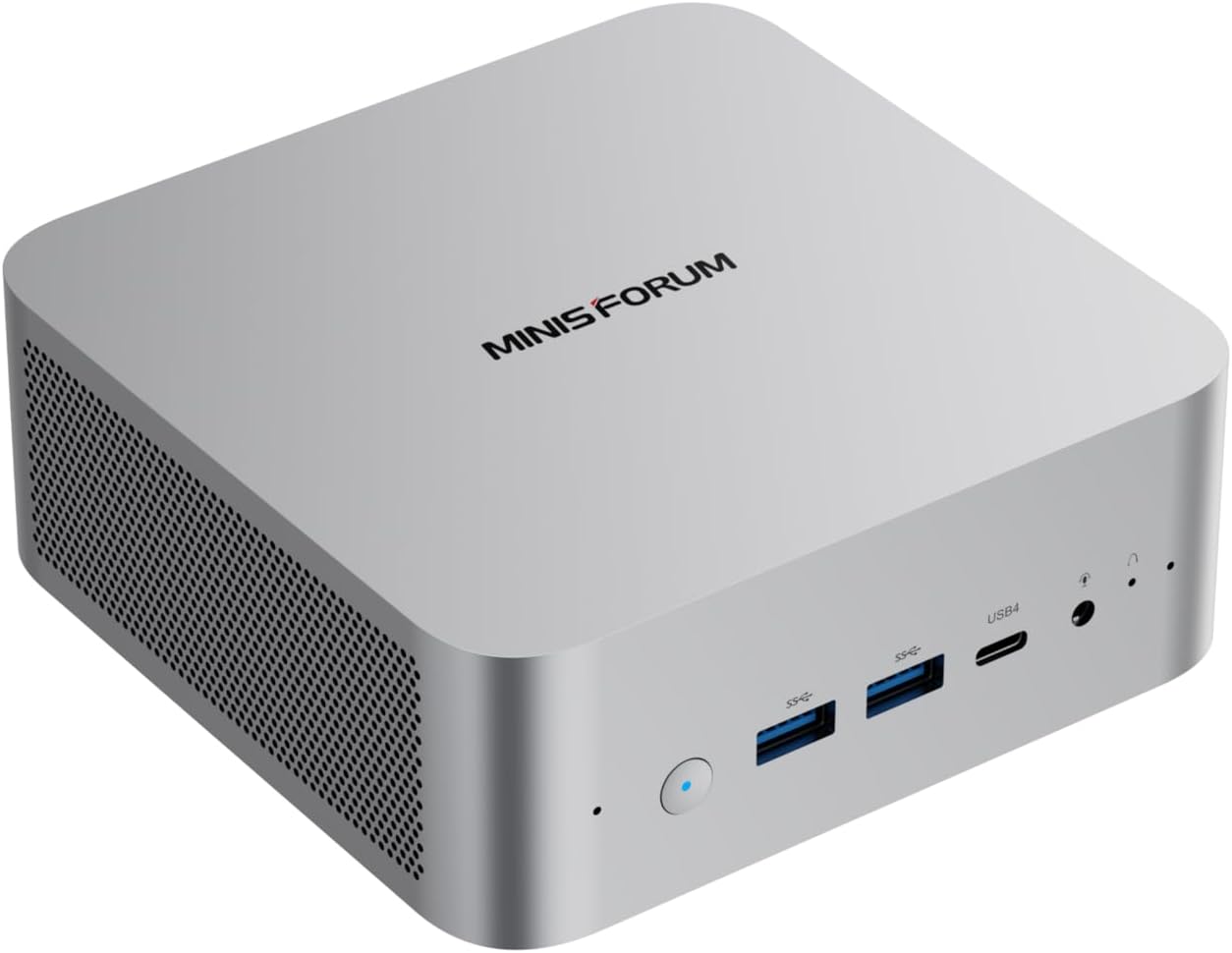 MINISFORUM Mini PC X1-255 AMD Ryzen 7 255 16GB DDR5 512GB PCIe4.0 SSD Desktop Computer, HDMI|DP|2xUSB4, 2.5G Lan/WiFi7/BT5.4/Oculink, Built-in Dual Microphones, AMD Radeon Graphics Micro PC