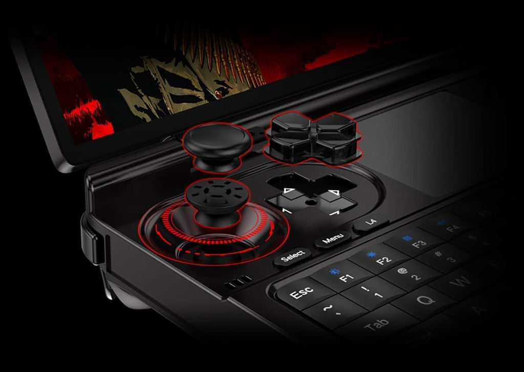 GPD WIN Mini Handheld Game Console, 7' Touchscreen Gaming PC Mini Laptop Gamepad UMPC Win11 [AMD Ryzen 7 8840U 32GB RAM/1TB M.2 NVMe SSD]