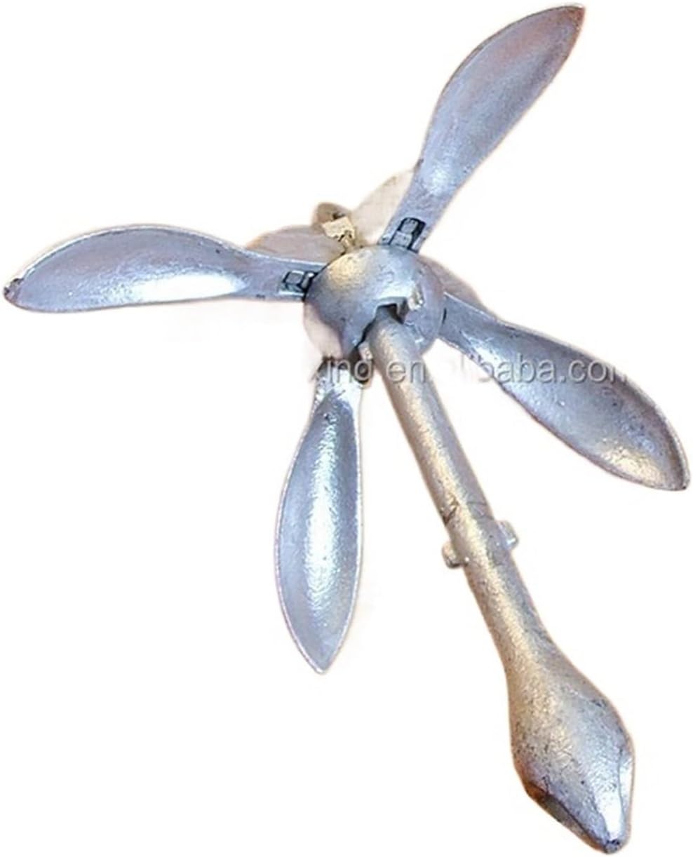 Folding Anchor, Carbon Steel Inflatable Boat Galvanized Folding Anchor,for Small Boats Canoe Paddle Boards
