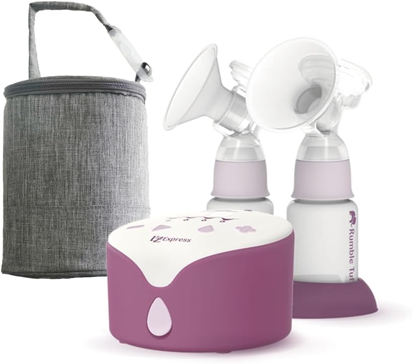 Rumble Tuff EZ Express Electric Breast Pump with Classic Collection Kits and Cooler Bag