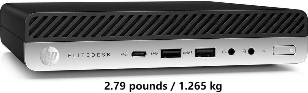 HP EliteDesk 705 G4 Mini Desktop Computer, AMD Quad-Core Ryzen 5 2400GE up to 3.8GHz, 16GB DDR4 RAM, 512GB SSD, Keyboard, Mouse, Windows 11 (Renewed)