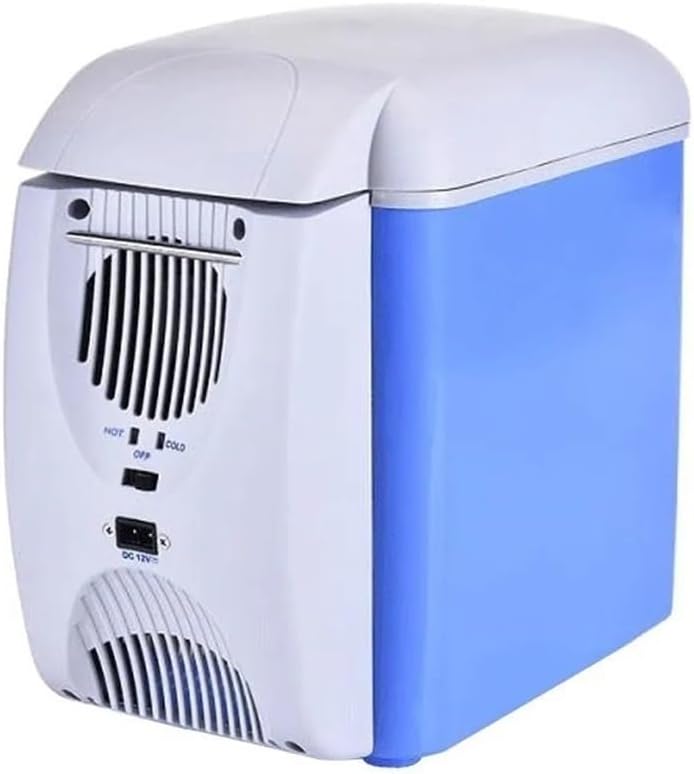 12V 7.5 Quart Personal Thermoelectric, Electric Cooler -4°F~50°F, Portable Electric Cooler Warmer 7.5 Liter Capacity for Car, RV, and Camping Use