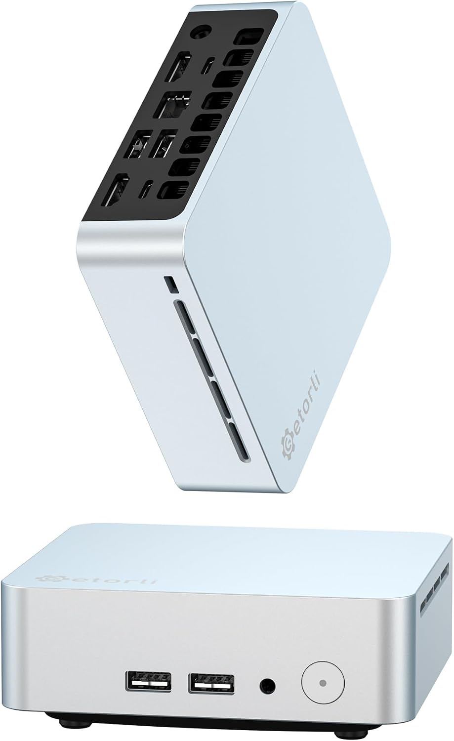 Getorli Mini PC AMD Ryzen 5 3550H, 16G DDR4 512G NVMe SSD Mini Computer, Triple 4K Display Support, WiFi 6 & BT 5.3, Dual HDMI Type-C, Small Desktop Computer for Office, Home, Business, Light Gaming