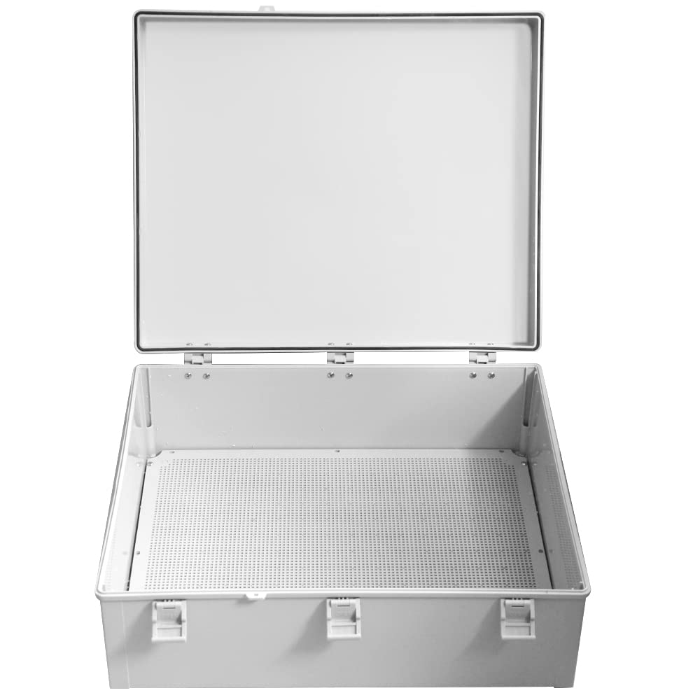 Big Size 23.62'x19.68'x8.66' IP67 Waterproof Enclosure Electrical Junction Box, Grey Shell ABS Outdoor Box With Covers (600x500x220mm)