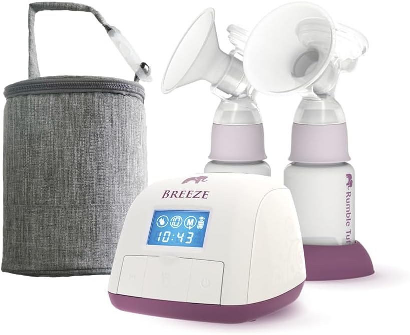 Rumble Tuff Breeze Electric Breast Pump with Classic Collection Kits and Cooler Bag